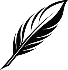 Obraz premium Single Feather Line Drawing