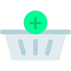 Add to Basket single vector illustration icon