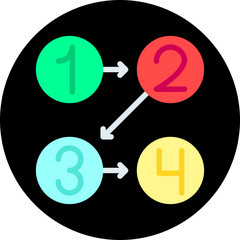 Logic single vector illustration icon