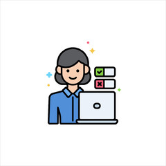 business man with laptop