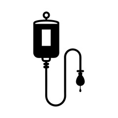 Obraz premium Infusion Pump silhouette vector