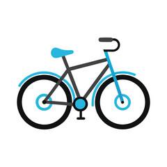 bicycle bike vehicle line icon vector art illustration