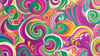 Swirling abstract colorful pattern background design