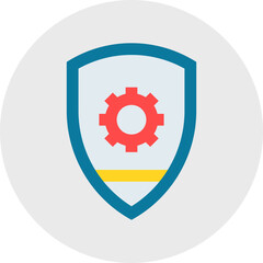 Security Settings single vector illustration icon