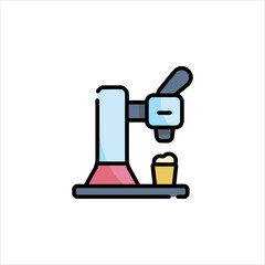 test tube isolated on white