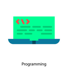 Programming single vector illustration icon