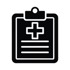 Fototapeta premium Medical Chart Icon Vector Illustration