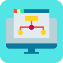 Sitemap single vector illustration icon
