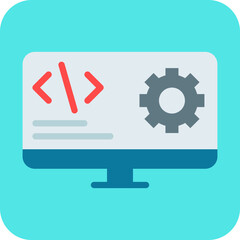 Software Developer single vector illustration icon