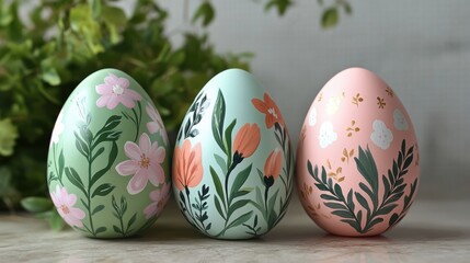 Fototapeta premium Bright spring egg decor