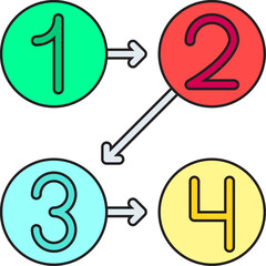 Logic single vector illustration icon