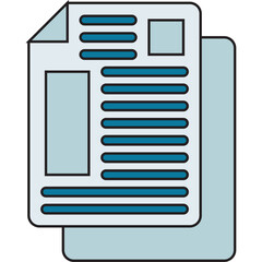 Articles single vector illustration icon