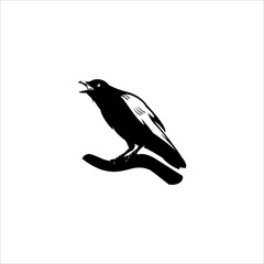 bird silhouette logo element