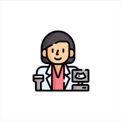 set of funny cartoon businessman