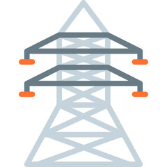 Power Line single vector illustration icon
