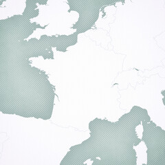 Map of France - Blank map
