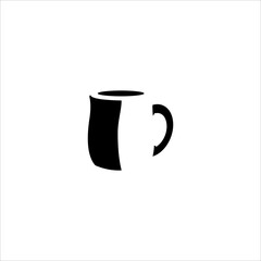 coffee cup silhouette logo element