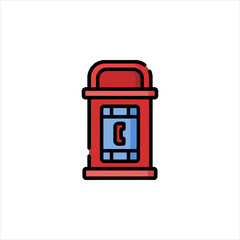 red retro lamp