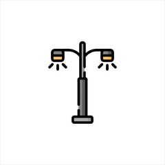 black and white lamp