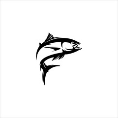 fish silhouette logo element