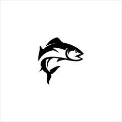 fish silhouette logo element