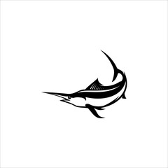 fish silhouette logo element