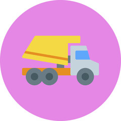 Tipper single vector illustration icon