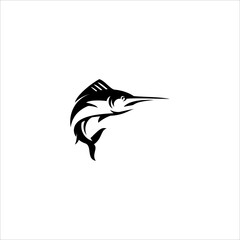 fish silhouette logo element