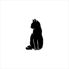 cat silhouette logo element