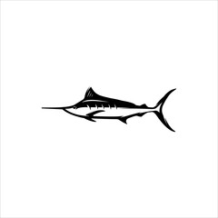 fish silhouette logo element