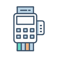 Fototapeta premium Card Reader Device Icon Representing Digital Payment and Secure Transaction