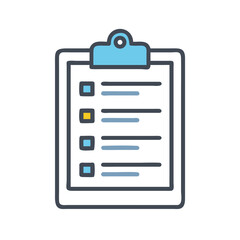 Clipboard with Document Icon Representing Task Management and To-Do List