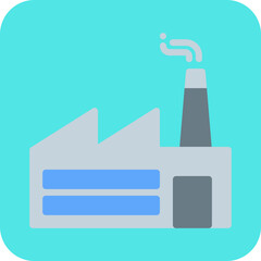 Factory I single vector illustration icon