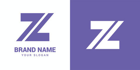 Z alphabet logo Template design element with modern concept.