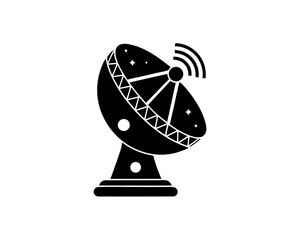 creative details Satellite dish icon Vector Illustration