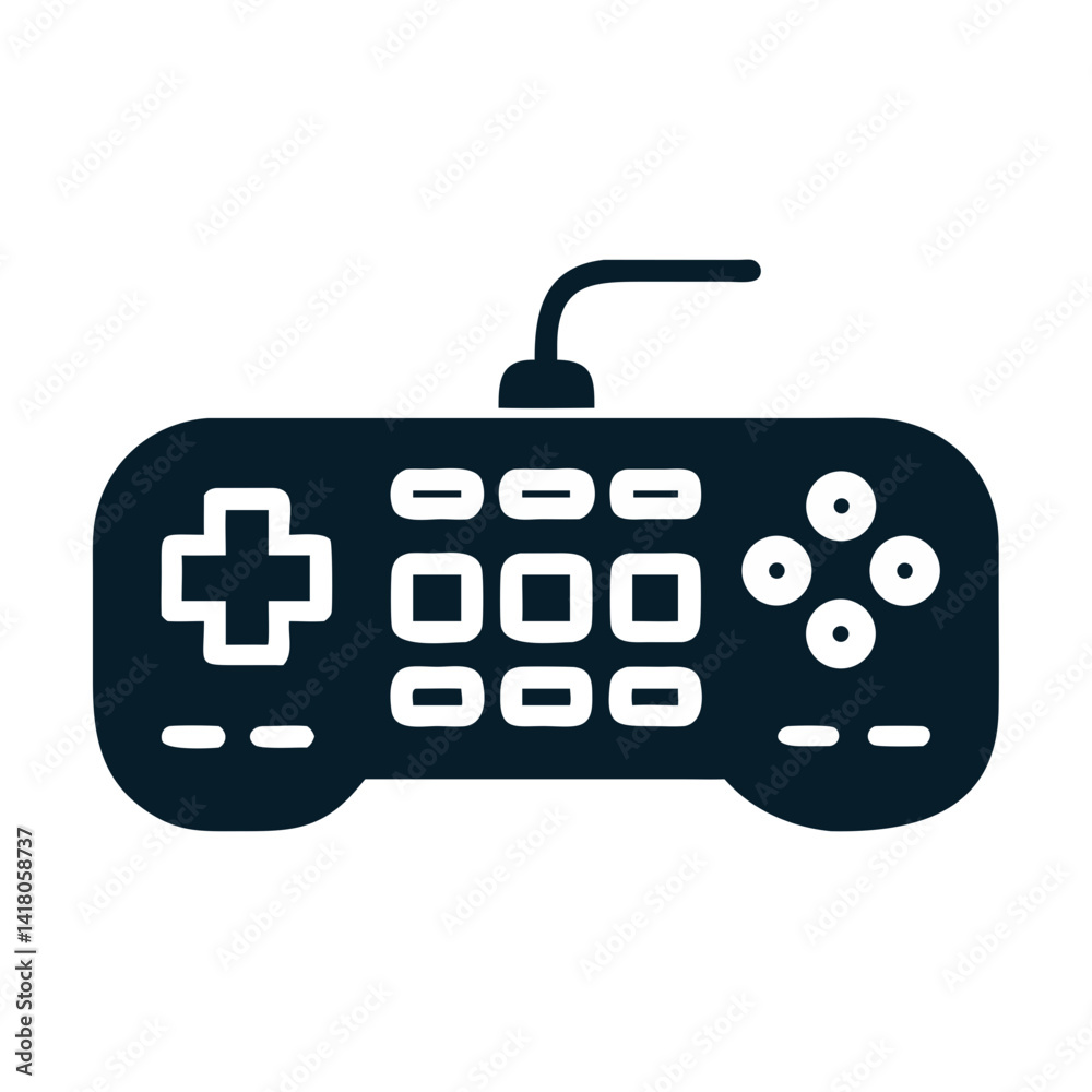 Aufkleber Keyboard Keys Icon Representing Gaming Controls and Interactive Input Configuration