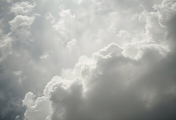 Obraz premium plane flying through a cloudy blue sky