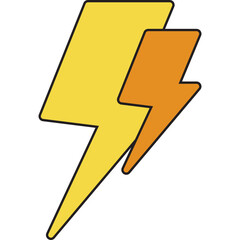Electric Current single vector illustration icon