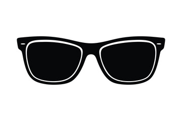 Fototapeta premium Silhouette art illustration of a classic sunglass.eps