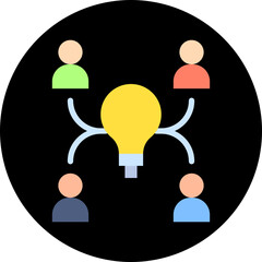 Executive Team single vector illustration icon