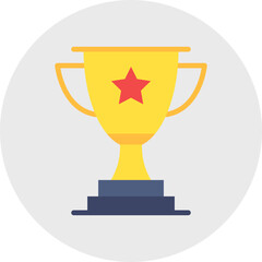 Achievements single vector illustration icon