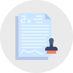 Authority & Accountability single vector illustration icon