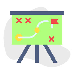 Planning single vector illustration icon
