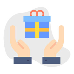Rewarding Employees single vector illustration icon