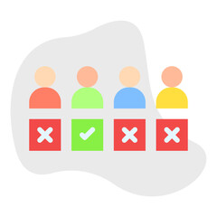 Selection single vector illustration icon