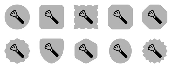 Editable makeup brush vector icon. Cosmetics, makeup, skincare, beauty. Part of a big icon set family. Perfect for web and app interfaces, presentations, infographics, etc