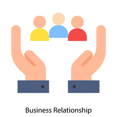 Business Relationship single vector illustration icon