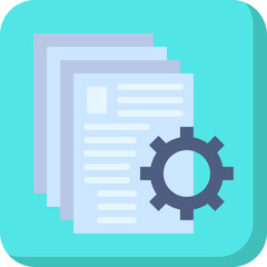 Documents Management single vector illustration icon