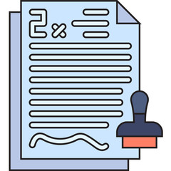 Authority & Accountability single vector illustration icon