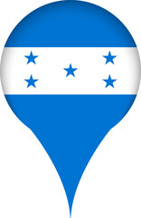 Honduras Flag Marker Icon